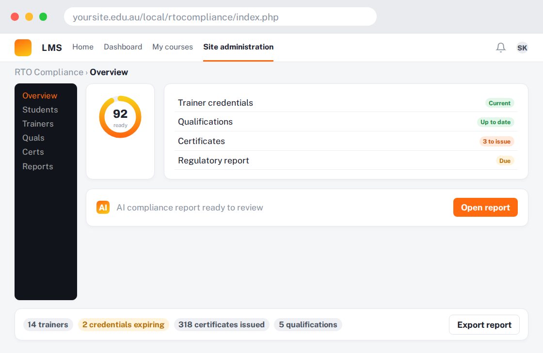 AI RTO Compliance preview