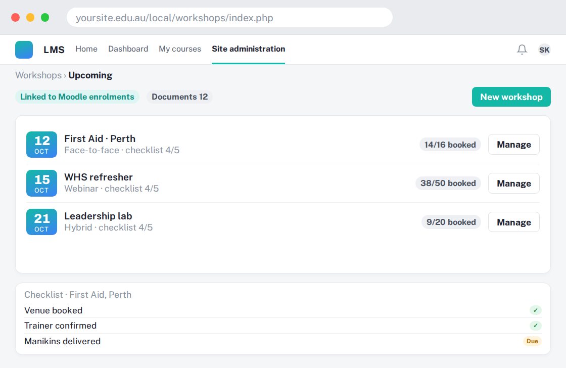 Workshop Scheduler preview