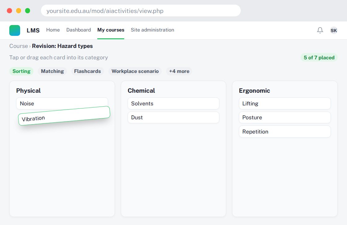 AI Learning Activities preview