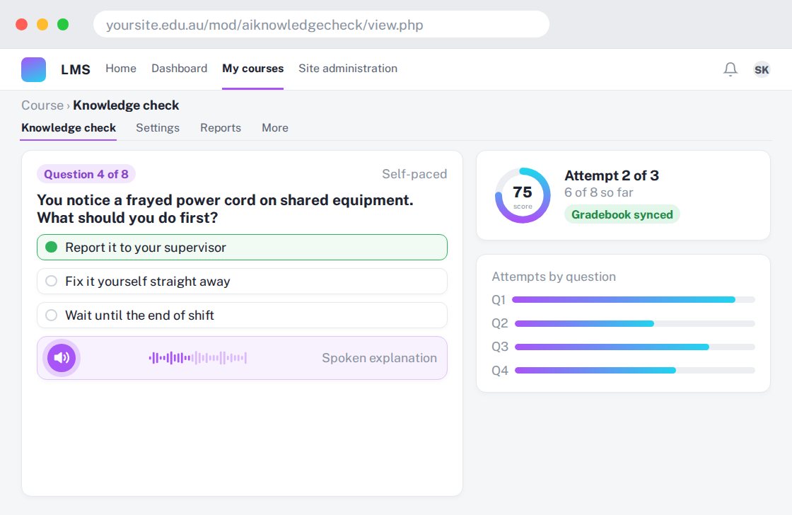 AI Knowledge Check preview