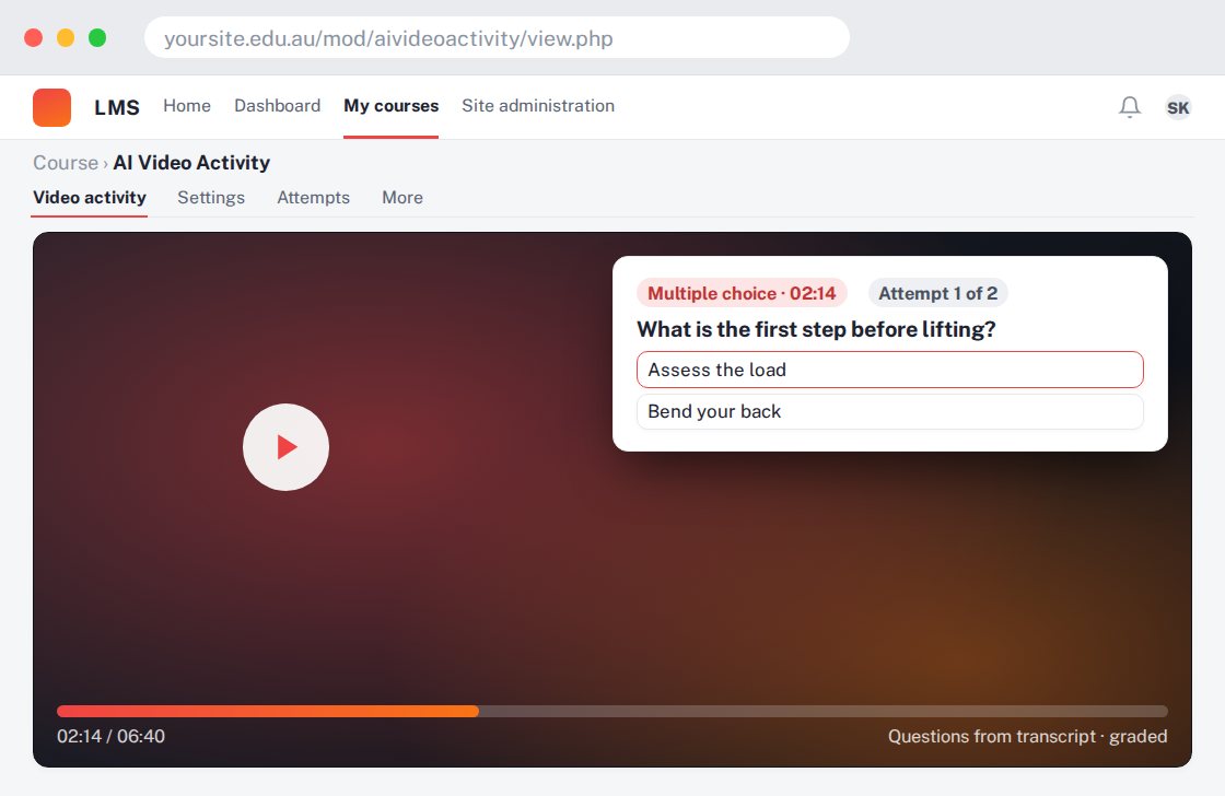 AI Video Activity preview