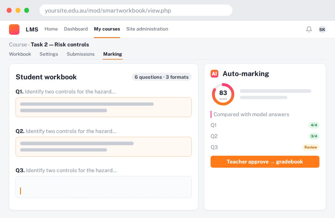 AI Smart Workbook preview
